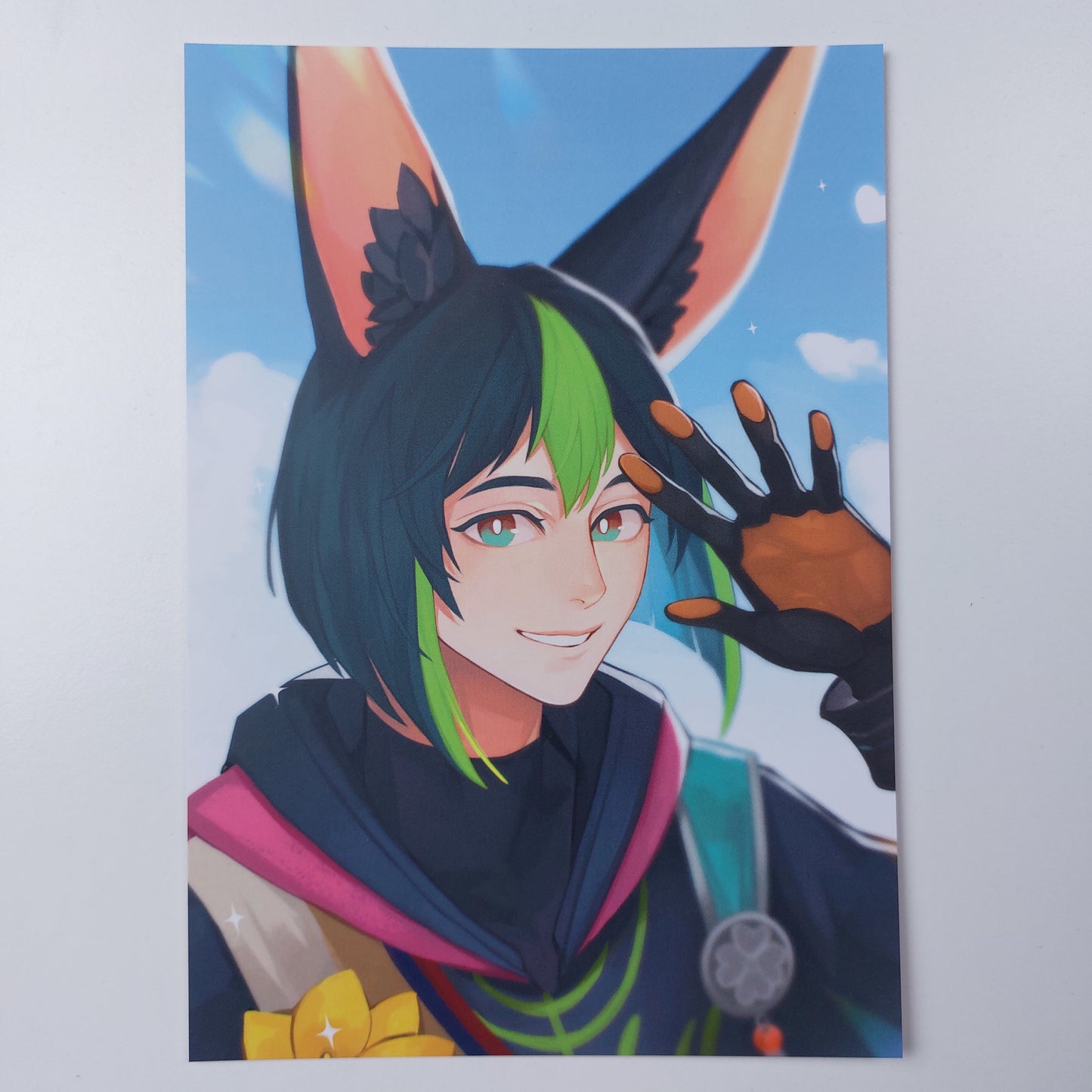 Tighnari portrait print white background