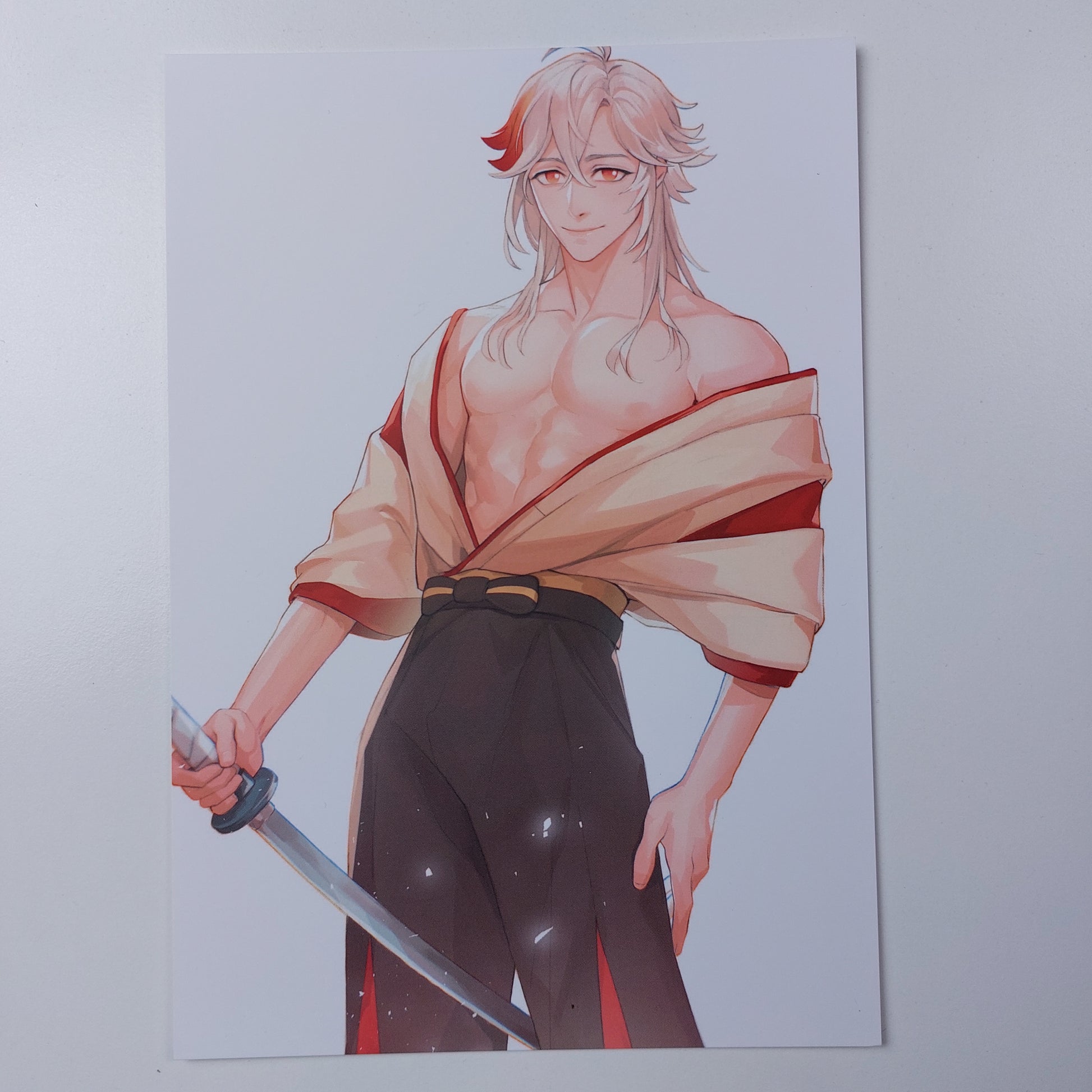 Kazuha print white background