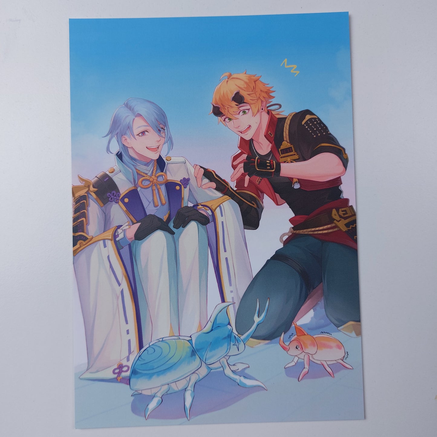 Thoma & Ayato Beetle fight print white background